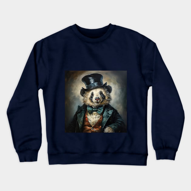 Dandy Panda Crewneck Sweatshirt by Tarrby